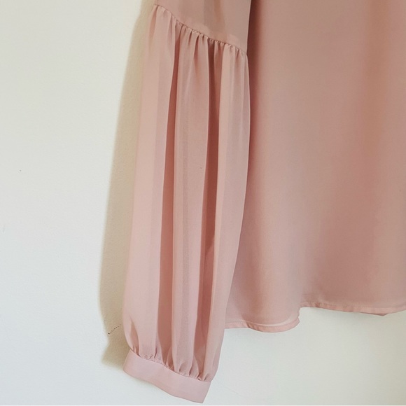 EXPRESS Romantic Long-sleeved Blouse - Picture 10 of 12